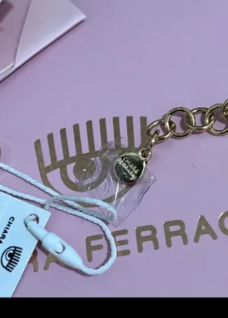 Bracciale Chiara Ferragni cuore strass oro