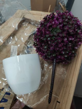 Maceta Decorativa Planta Artificial Moderna