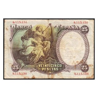 Billete 25 Pesetas España 1931 Vicente López