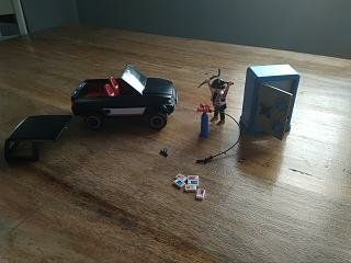 Playmobil Coche, Ladrón y Caja Fuerte 4059