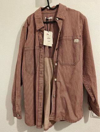 Chaqueta Pull&Bear Rayas Rojas Talla M