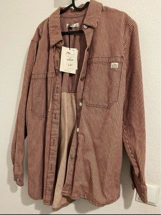 Chaqueta Pull&Bear Rayas Rojas Talla M