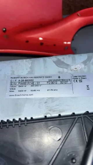 Placa vitrocerámica inducción BOSCH