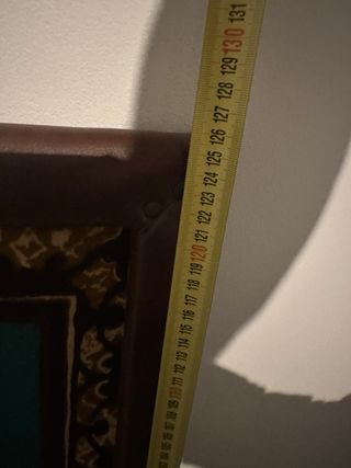 Tapiz Marco Acolchado Paisaje y Pavo Real.