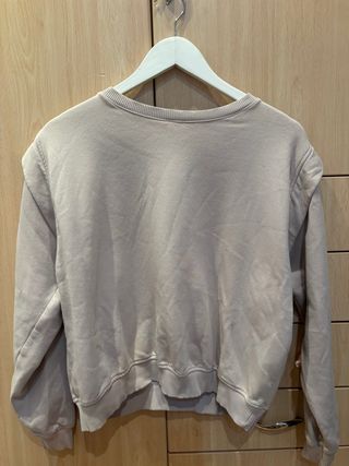 Sudadera Deportiva Beige/Rosa