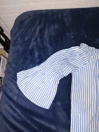 Blusa Lanidor Rayas Azules y Blancas Talla M