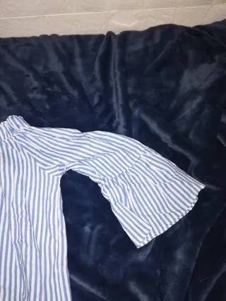 Blusa Lanidor Rayas Azules y Blancas Talla M