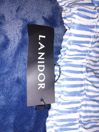 Blusa Lanidor Rayas Azules y Blancas Talla M