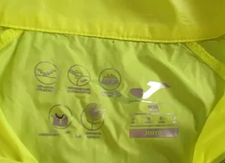 Chubasquero Joma Crono Unisex Amarillo Flúor