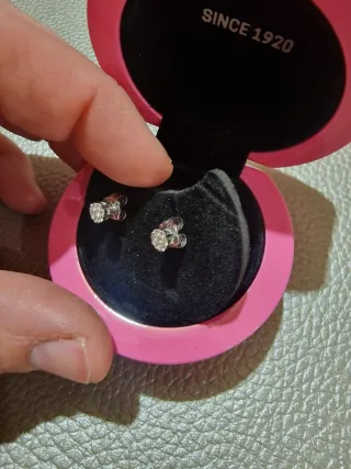 Pendientes Oro Blanco Tous