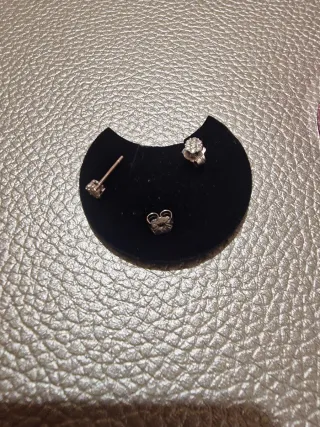 Pendientes Oro Blanco Tous