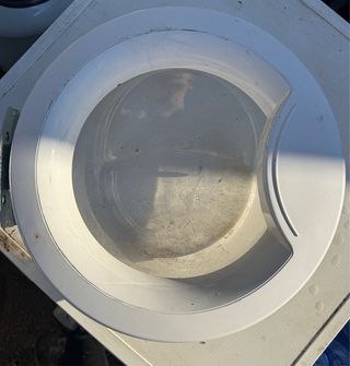 Puerta lavadora blanca