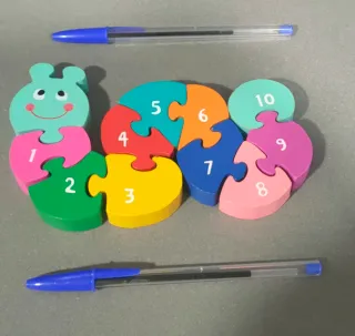 2 Puzzles Madera Animales y Números