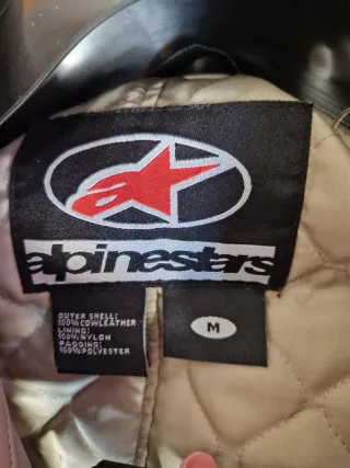 Cazadora moto mujer Alpinestars de piel