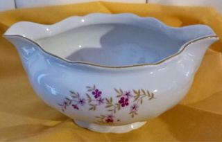 Salsiera in ceramica con fiori