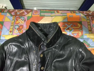 Cazadora Piel Gino Montanaro Negra