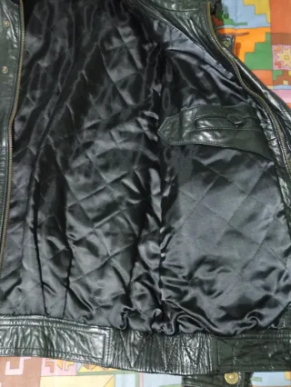 Cazadora Piel Gino Montanaro Negra