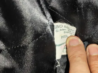 Cazadora Piel Gino Montanaro Negra