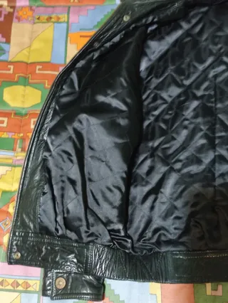 Cazadora Piel Gino Montanaro Negra