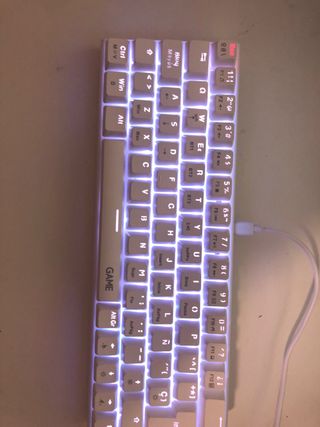 Teclado Gamer RGB Blanco