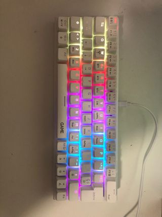 Teclado Gamer RGB Blanco