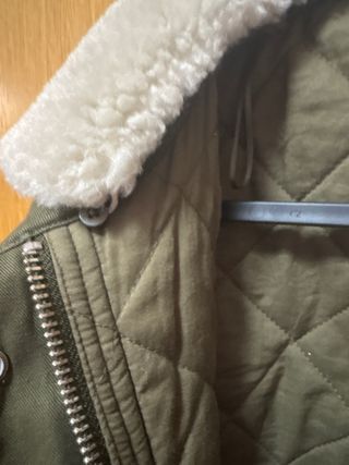 Chaqueta Mango efecto tejana cuello extraíble M