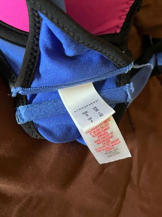 Top Bikini Azul y Rosa