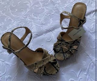 Sandalias tacón Marypaz piel serpiente T39