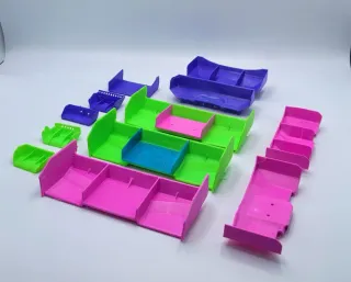 Alerones rc flexibles 1/8 y 1/10