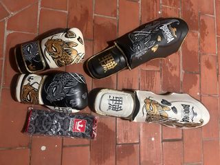 Guantes y espinilleras Buddha esta nuevos poco uso