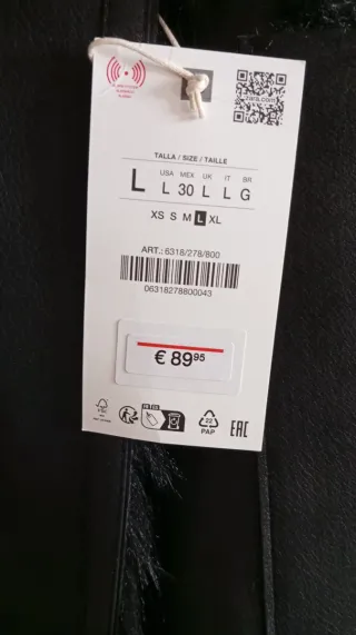 Abrigo reversible Zara Talla L