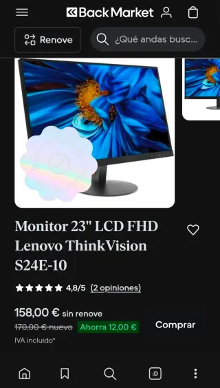 Monitor Lenovo ThinkVision S24E-10 23