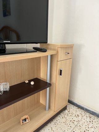 Mueble TV madera y metal