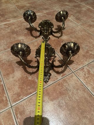 Apliques Bronce Años 60 (2 unidades)