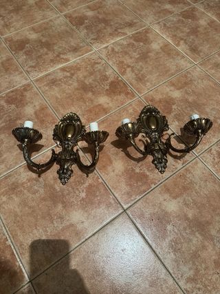 Apliques Bronce Años 60 (2 unidades)