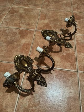 Apliques Bronce Años 60 (2 unidades)