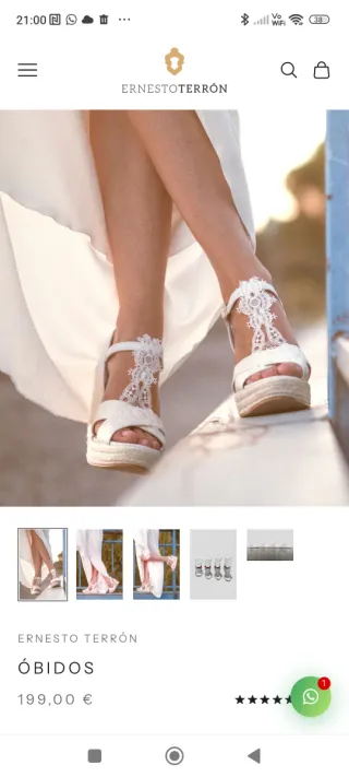 Sandalias Novia Talla 41 Ernesto terron