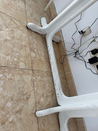 Mesa libro y 4 sillas para restaurar