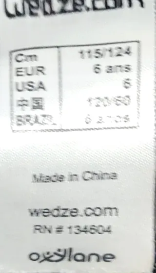 Mono de esquí niño 6 años