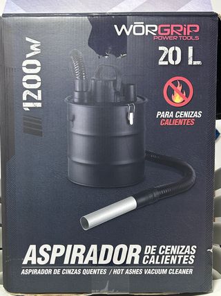 Aspiradora Worgrip Cenizas Calientes 20L