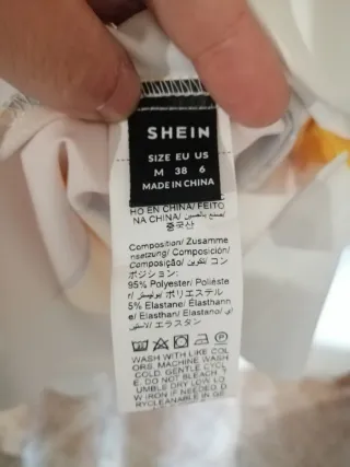 Camisa Larga Estampada Mujer