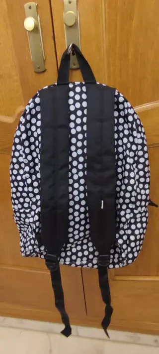 Mochila Vans Lunares Blanco y Negro