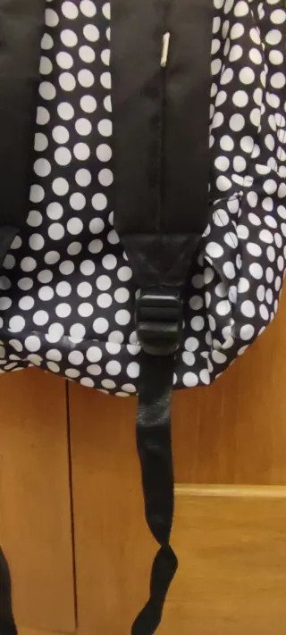 Mochila Vans Lunares Blanco y Negro