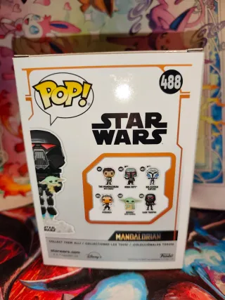 Funko Pop! Star Wars Dark Trooper con Grogu 488