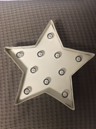 Cuadro y Lampara Estrella luminosa