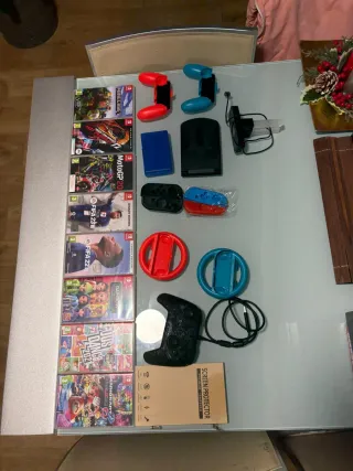 Nintendo Switch con accesorios