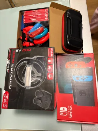 Nintendo Switch con accesorios