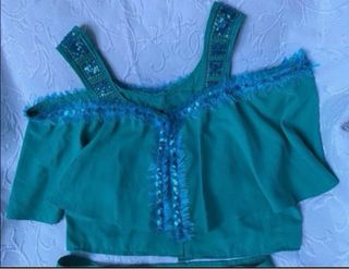 Conjunto mujer talla única verde azulado