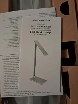 Lámpara Escritorio LED Sulion 8W Gris