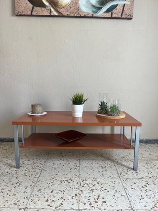 Mesa de centro madera y metal